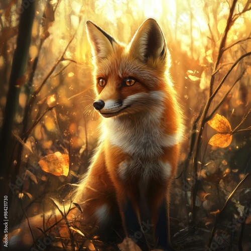 Fox in Autumn.