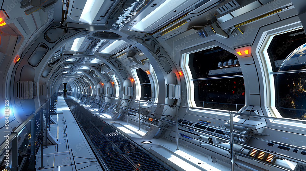 Obraz premium future spacecraft