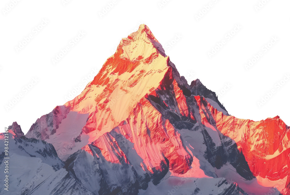 Obraz premium PNG Mont Blanc mountain outdoors scenery.
