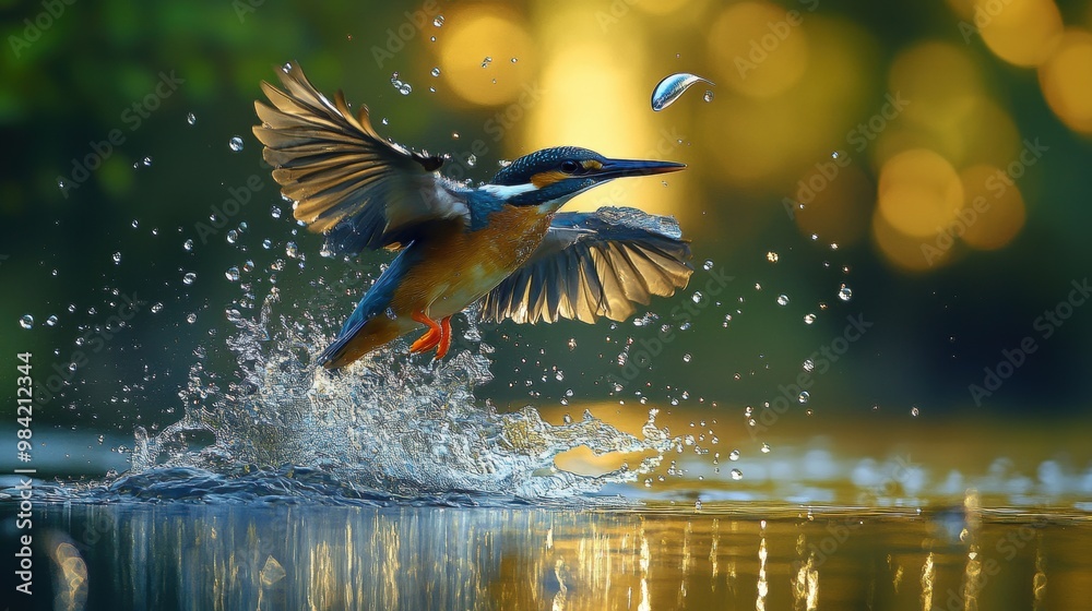 Fototapeta premium Kingfisher Catch.