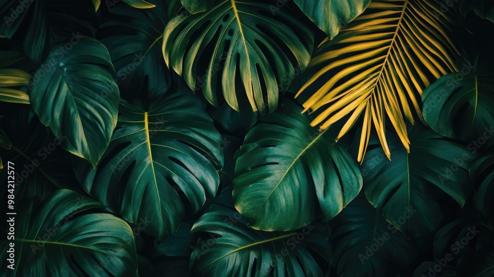 Tropical Vibes: Green & Yellow Foliage Tropical Vibes: Green & Yellow Foliage
