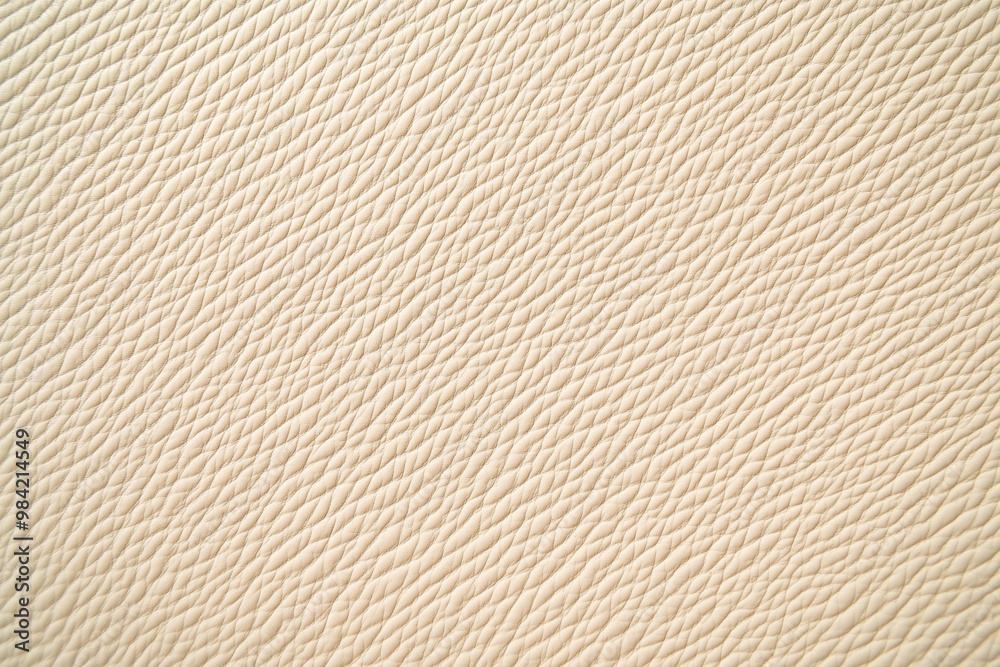 Light Beige Grain Leather Texture. Background.