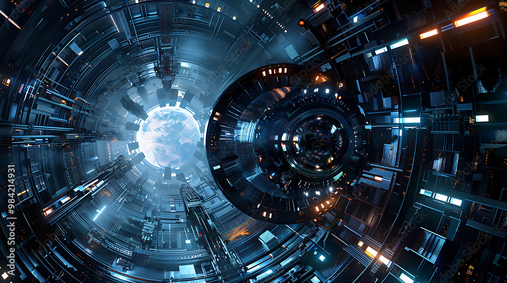 Fototapeta premium future spacecraft