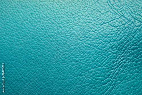 Turquoise Grain Leather Texture. Background.