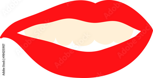 illustration of lips