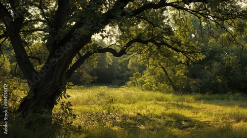 morning in the woods