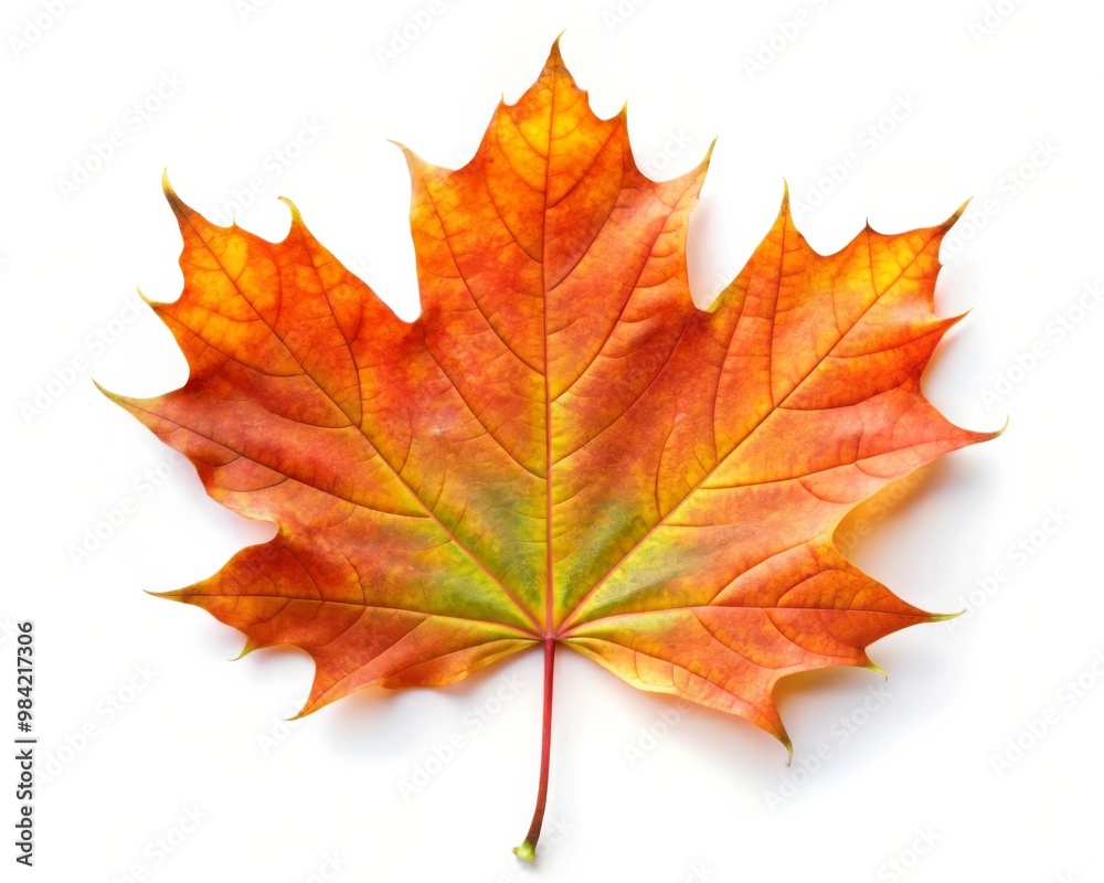Beautiful Maple Leaf Isolated on White Background Beautiful Maple Leaf Isolated on White Background