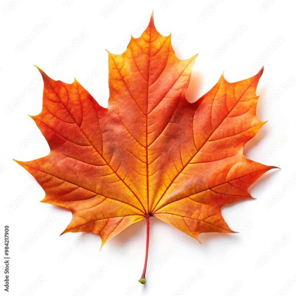 Beautiful Maple Leaf Isolated on White Background Beautiful Maple Leaf Isolated on White Background