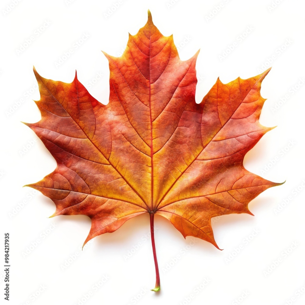 Beautiful Maple Leaf Isolated on White Background Beautiful Maple Leaf Isolated on White Background