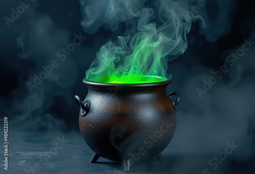 cauldron with fire