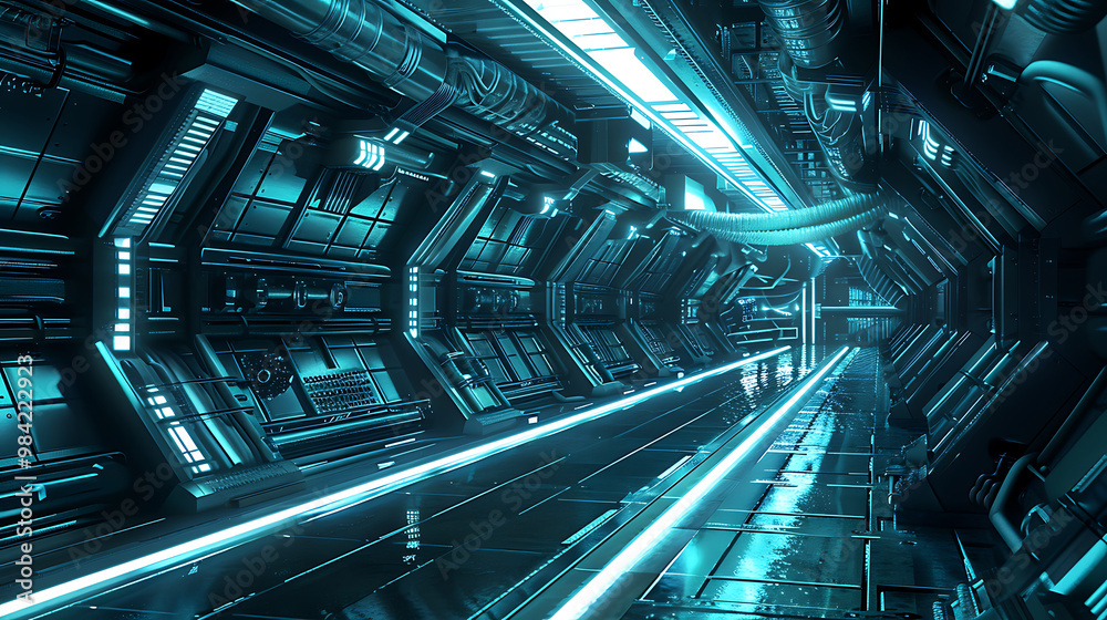 Obraz premium future spacecraft