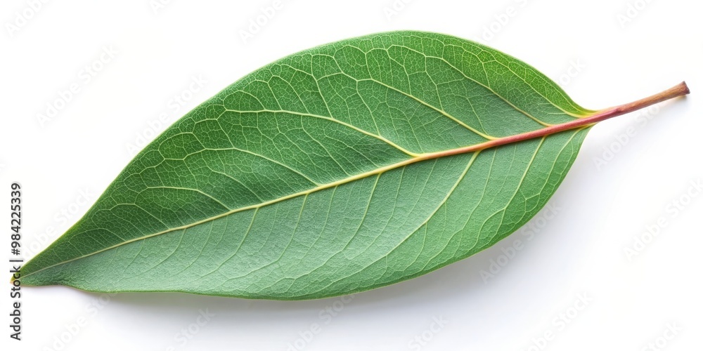 Obraz premium Eucalyptus Leaf Isolated on White Background