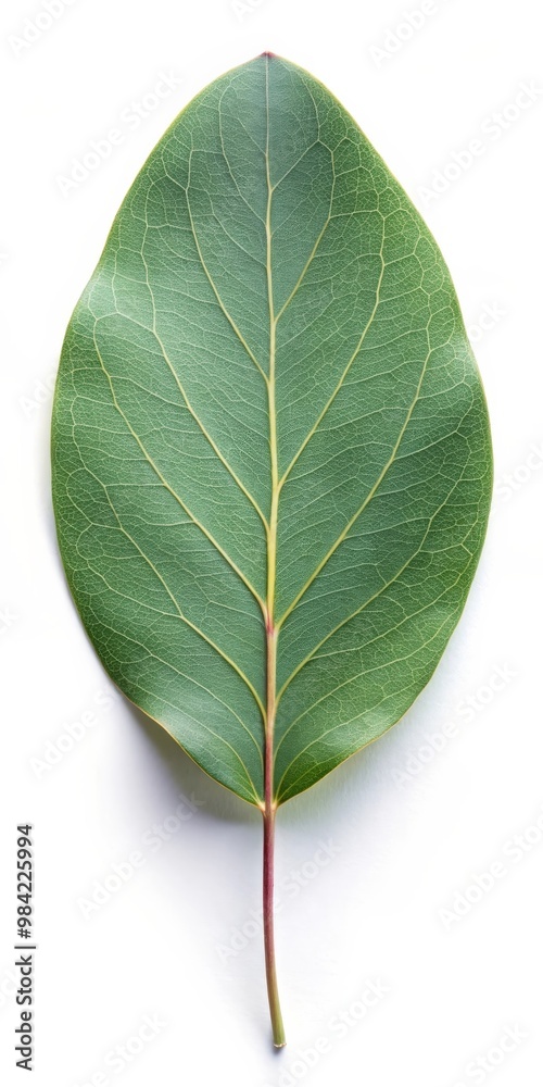 Obraz premium Eucalyptus Leaf Isolated on White Background