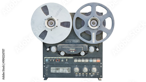 Cuadro en lienzo old record tape isolated on white