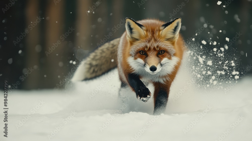 Obraz premium Fox in the Snow.