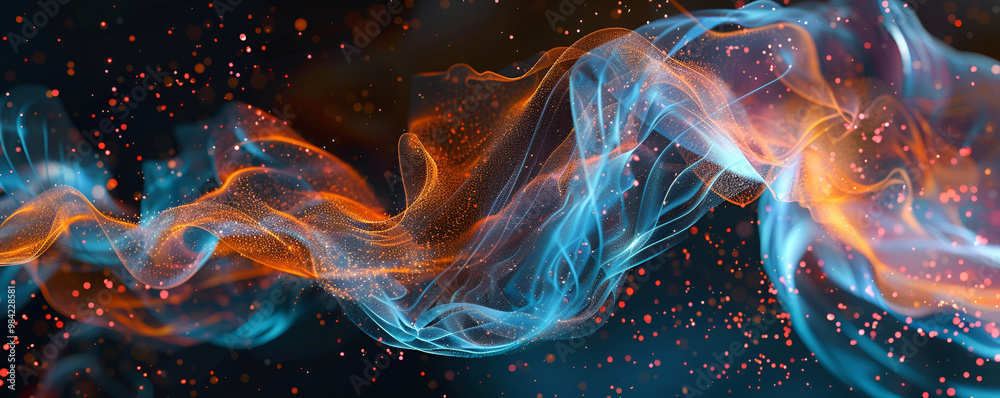 Obraz premium Colorful Abstract Smoke Art