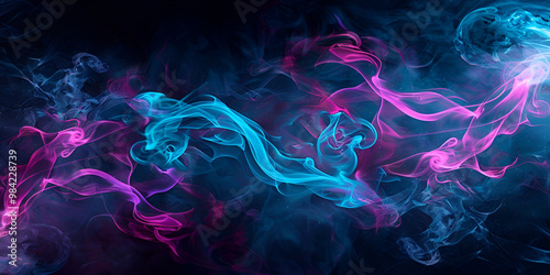 Colorful Abstract Smoke Art