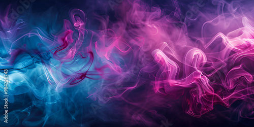Colorful Abstract Smoke Art