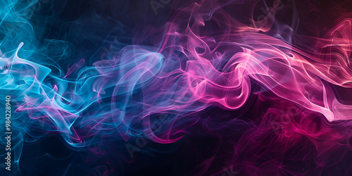 Colorful Abstract Smoke Art