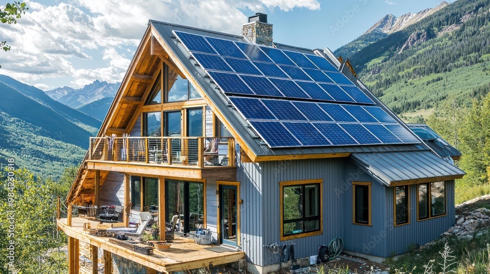 Beautiful view of Self Contained Off Grid Mountain Homes With Renewable Energy