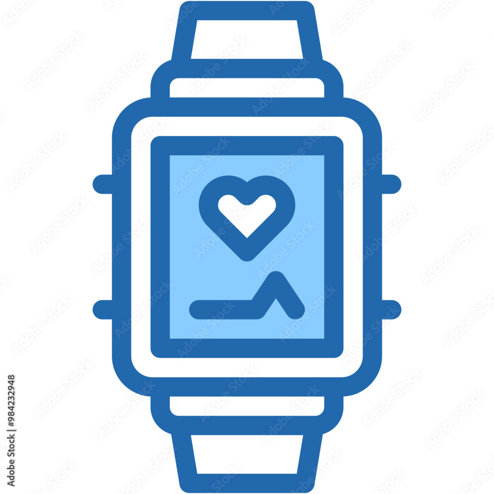 Vector Icon Smart watch, Heartbeat, Electronics, Internet Of Things, Watch, Healthcare Vector Icon Smart watch, Heartbeat, Electronics, Internet Of Things, Watch, Healthcare
