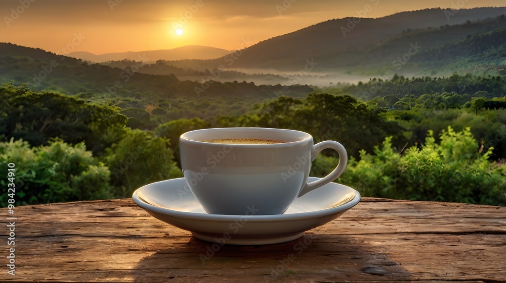 Sunrise and Coffee: A Serene Start in Nature Sunrise and Coffee: A Serene Start in Nature