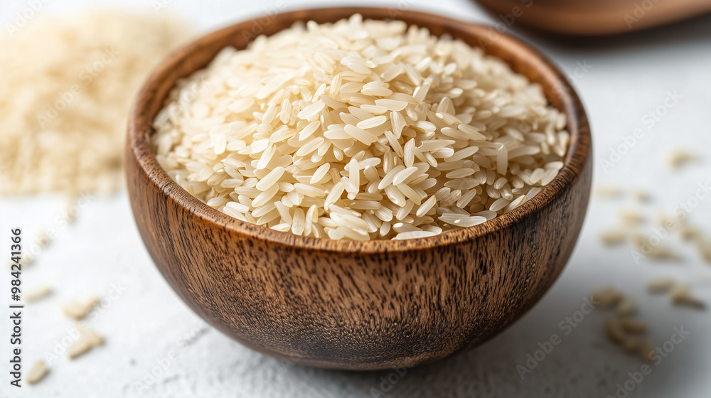 Bowl of Uncooked Rice