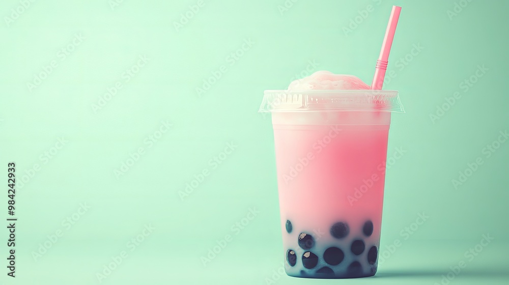 Bubble tea concept background