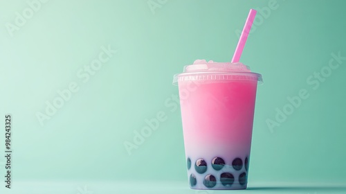 Bubble tea concept background