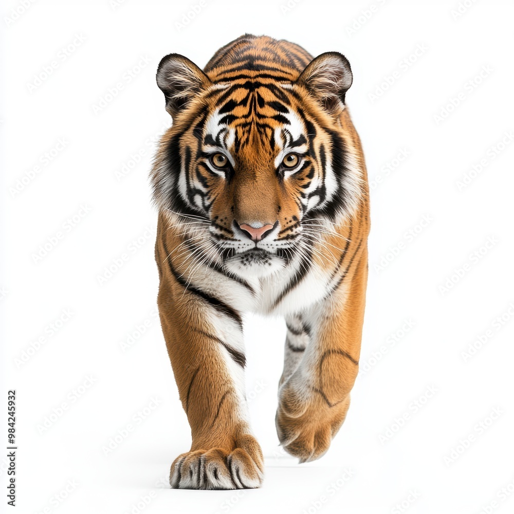 Obraz premium Tiger Walking Close-Up.