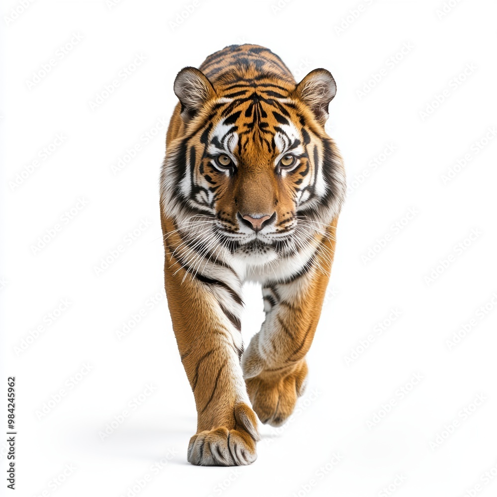 Tiger Walking Close-up. Tiger Walking Close-up.