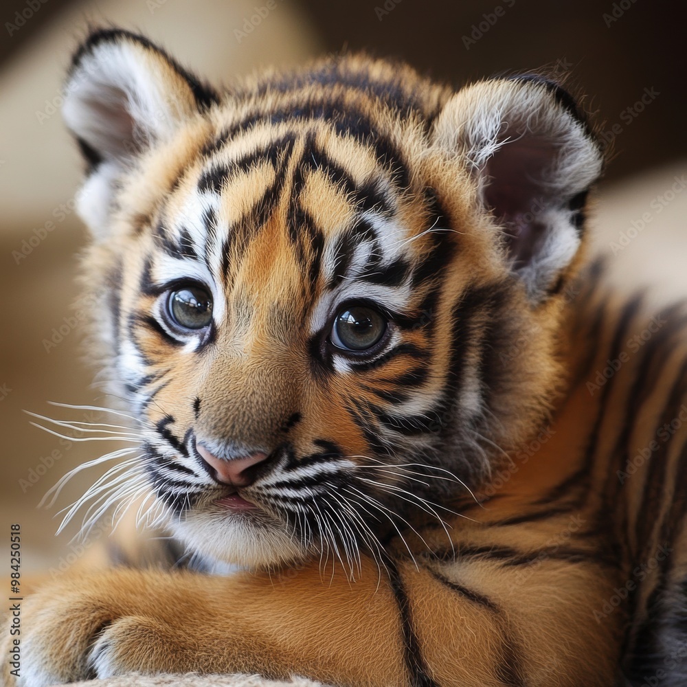Obraz premium Baby Tiger Cub.