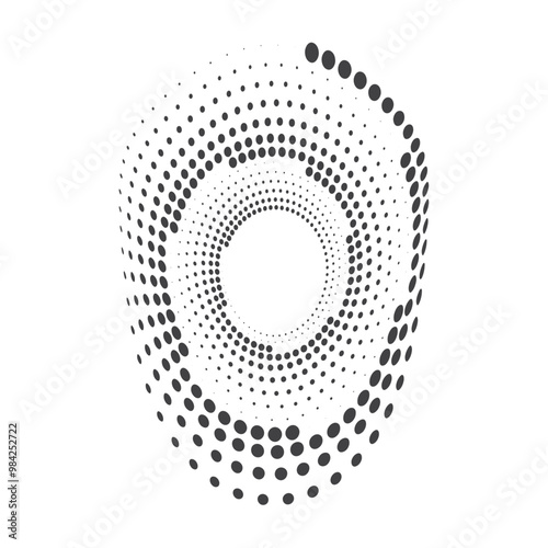 Circle Halftone Vector Art, Icons, and Graphics 