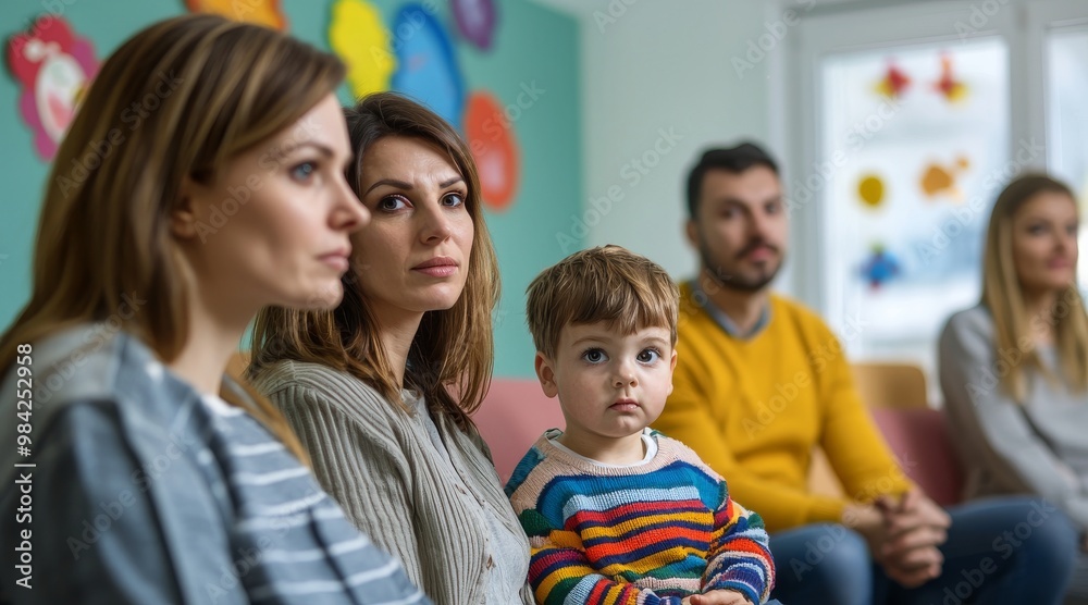 Parents sitting in a consultation room Parents sitting in a consultation room