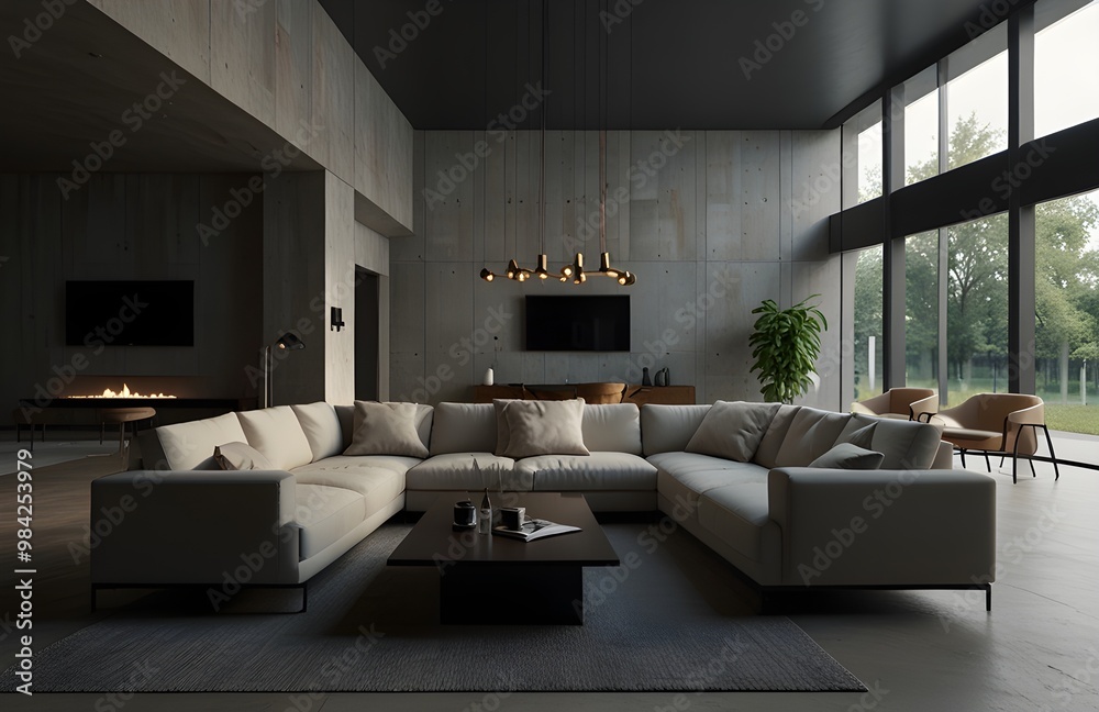 The new house features a stunning interior design, captured in crisp 4K detail. The new house features a stunning interior design, captured in crisp 4K detail.