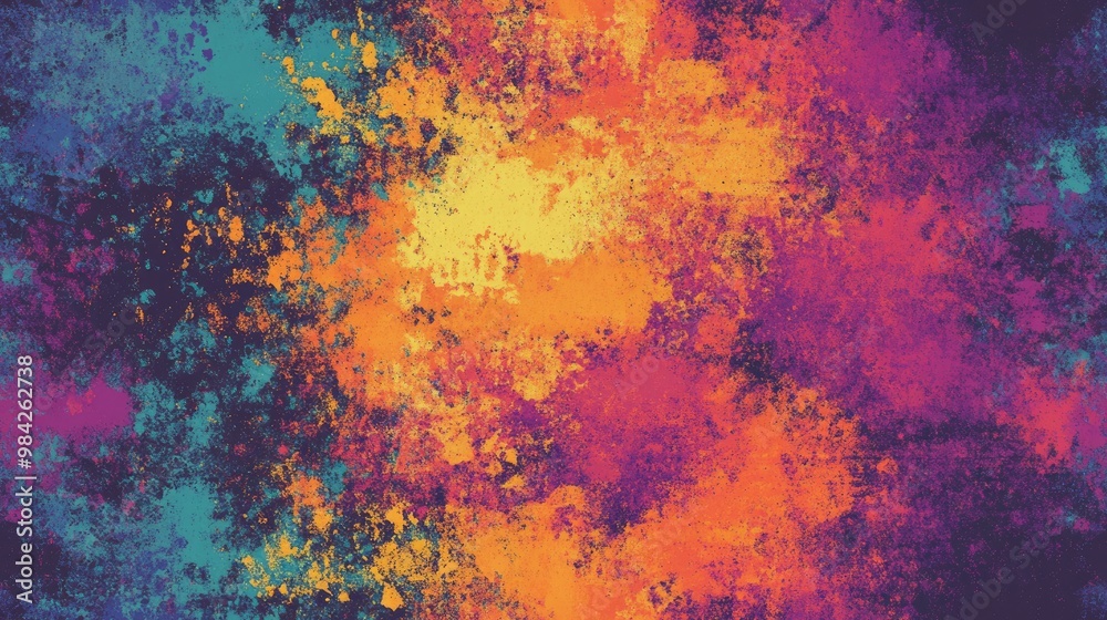 Fototapeta premium Multicolored seamless grunge pattern