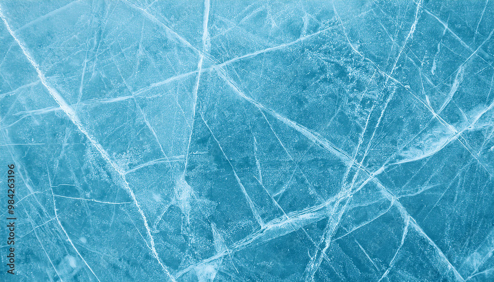 Abstract natural ice texture. Freezy ice surface. Blue backdrop with cracks and scratches on frozen water. Banner. winter background for your projects Abstract natural ice texture. Freezy ice surface. Blue backdrop with cracks and scratches on frozen water. Banner. winter background for your projects