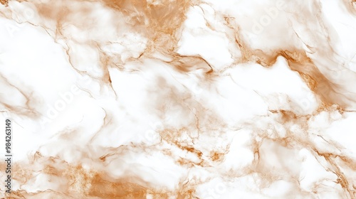 Seamless brown pattern on white marble texture and shading