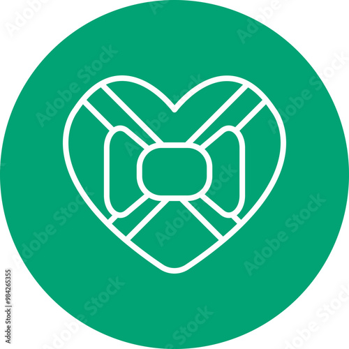 Wedding Favors line circle icon