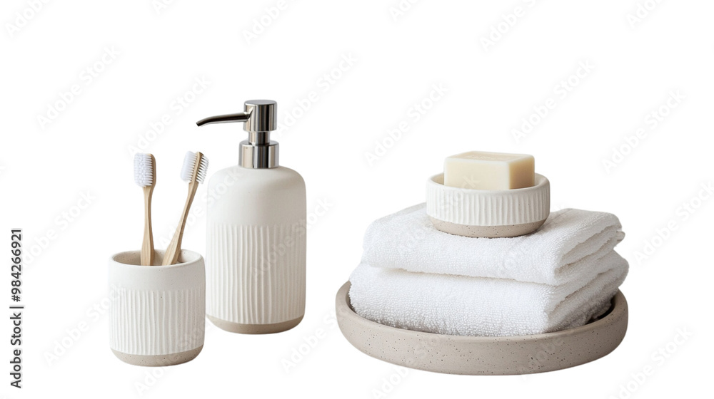A white towel is stacked on top of another white towel