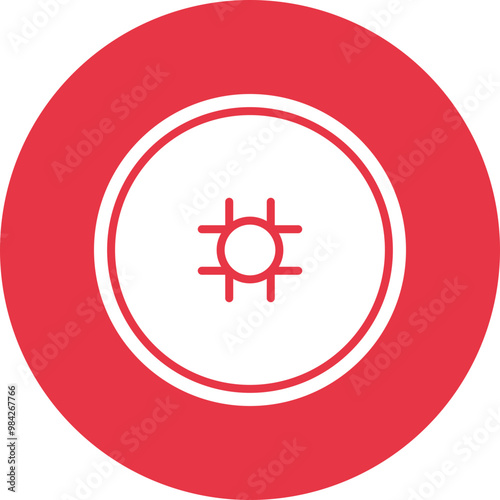 Faceoff glyph circle icon