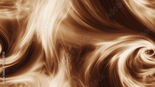 Brown abstract background resembling a coffee swirl