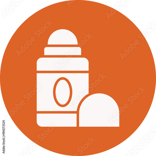 Deodorant glyph circle icon