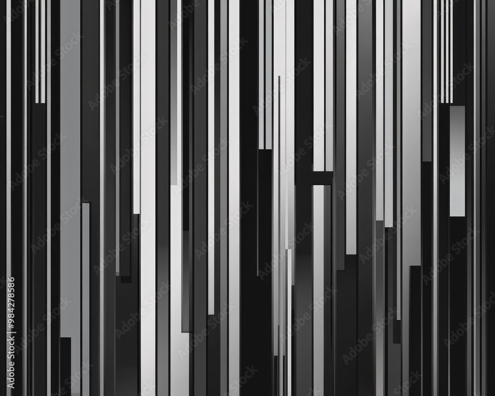 Abstract geometric vertical pattern with grey lines in line art style Abstract geometric vertical pattern with grey lines in line art style