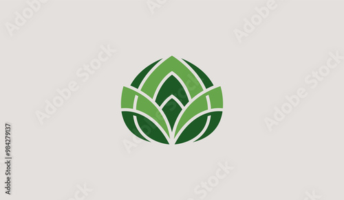 Leaf Flower Tree Monoline. Universal creative premium symbol. Vector illustration. Creative Minimal design template. Symbol for Corporate Business Identity