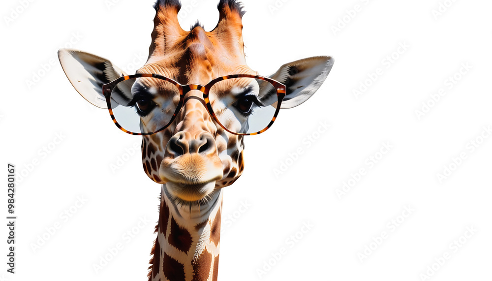 olated white background aring portrait png giraffe sunglasses giraffe animal sunglasses africa african portrait head face safari zoo nature wild wildlife cool goggles wearing funny spot tall neck