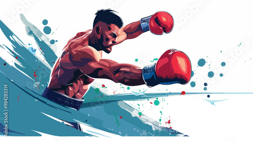 Future Champion Mixed Media Vector Illustration