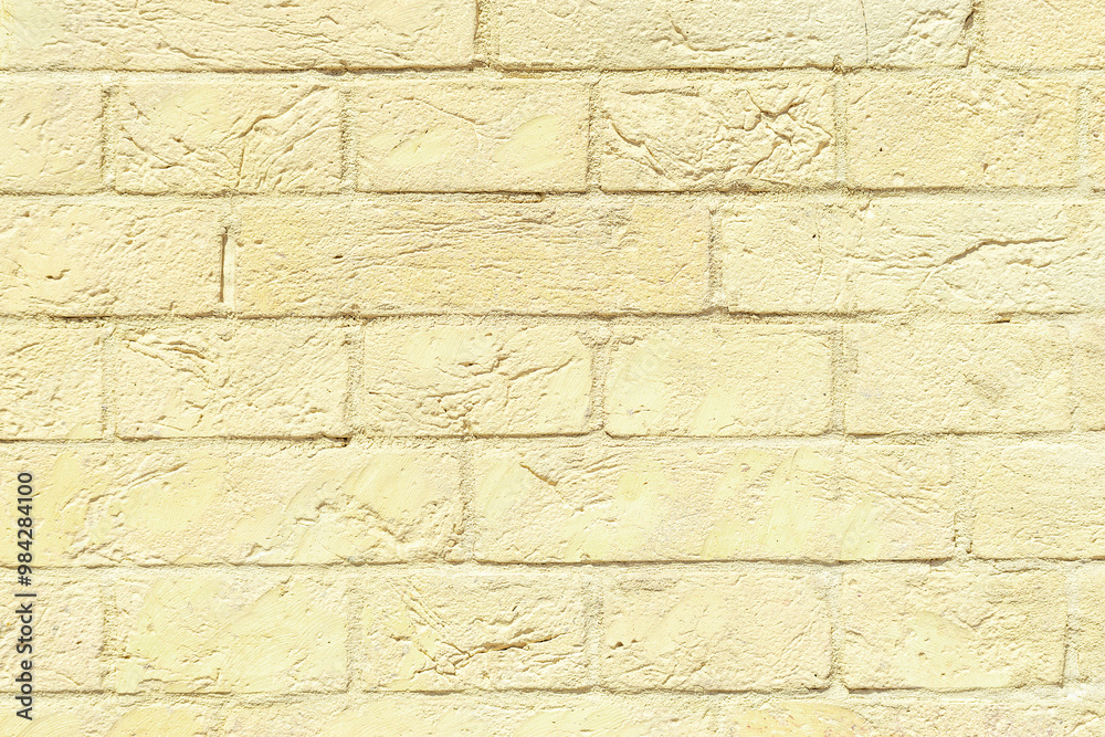 View of yellow brick textured background. View of yellow brick textured background.
