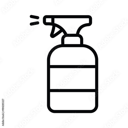 A spray bottle for misting plants and applying garden solutions