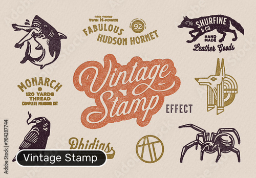 Vintage Stamp Effect